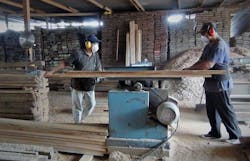 Pic 6 Slicing Lumber On Table Saw At The Lumber Yard Pic 6 Slicing Lumber On Table Saw At The Lumber Yard