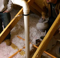 Radon Pipe Attic Radon Pipe Attic