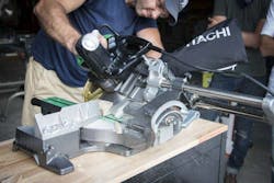 Hitachi C8FSHE Compact Miter Saw LED Light Hitachi C8FSHE Compact Miter Saw LED Light