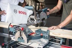 Bosch CM8S Compact Miter Saw Dust Collection Bosch CM8S Compact Miter Saw Dust Collection