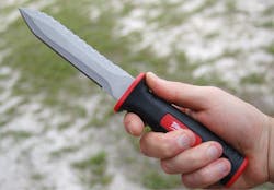 Milwaukee Duct Knife In Hand Milwaukee Duct Knife In Hand