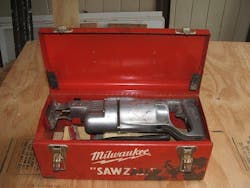 An early model Milwaukee Sawzall An early model Milwaukee Sawzall