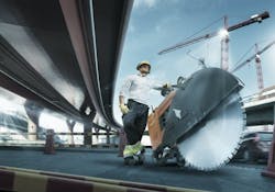 Diamond Blades - Big Saw Action Shot Diamond Blades - Big Saw Action Shot