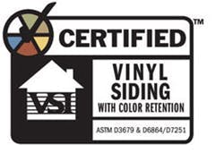 Vinyl color retention label Vinyl color retention label