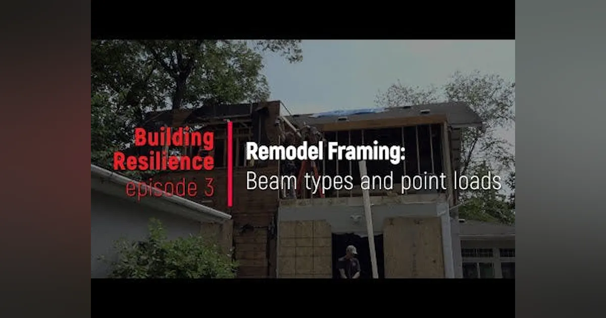 Point Loaded Building Load Paths, Beam Types, Hardware, and Point Loads: Building Resilience ...