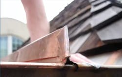 Copper Roof Unsoldered Copper Roof Unsoldered