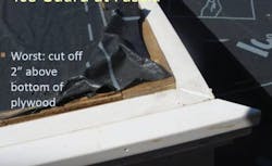 Don't do this to eaves membrane! Don't do this to eaves membrane!