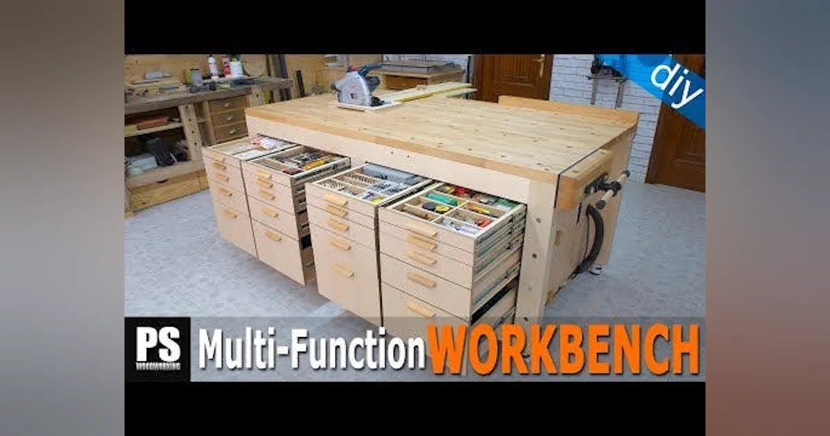 SWEET Workbench With a Lesson in Making Shop Drawers | Pro Trade Craft