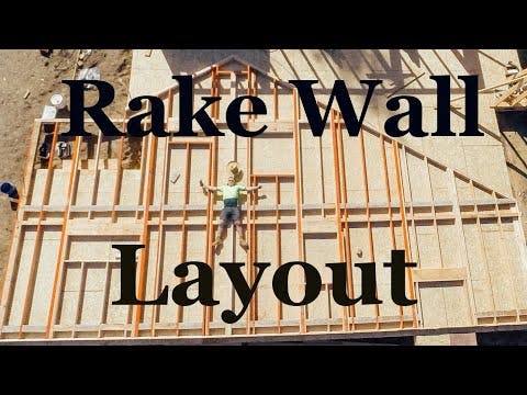 Rake Wall Layout Method from an Awesome Framer | Pro Trade Craft