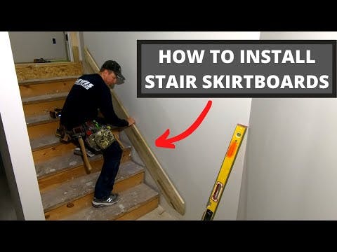 Installing Skirt Boards Along a Closed-Stringer Stairway | Pro Trade Craft