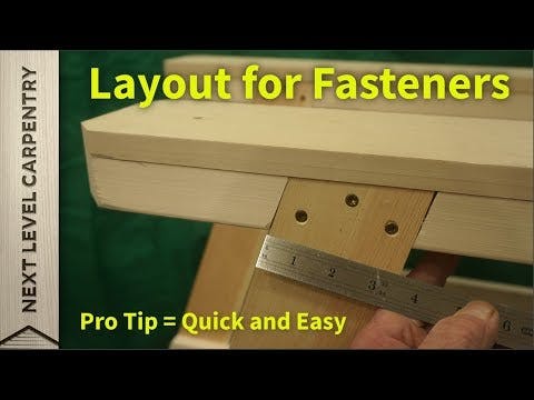 Pro Tip for Quick, Accurate Woodworking Fastener Layout | Pro Trade Craft