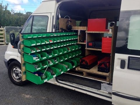 An Ingenious Rolling Parts Rack | Pro Trade Craft