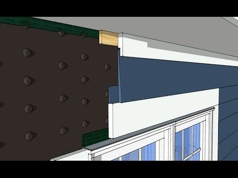 Rainscreen Dimple Sheet Membrane Animation