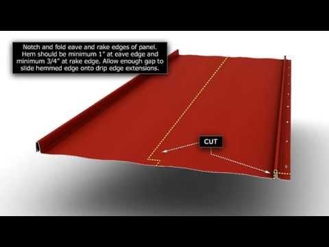Metal Roof Eave To Rake Gable At Eave Installation On A Metal Roof.
