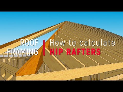 How to Calculate Hip, Valley, and Jack Rafter Lengths | Pro Trade Craft