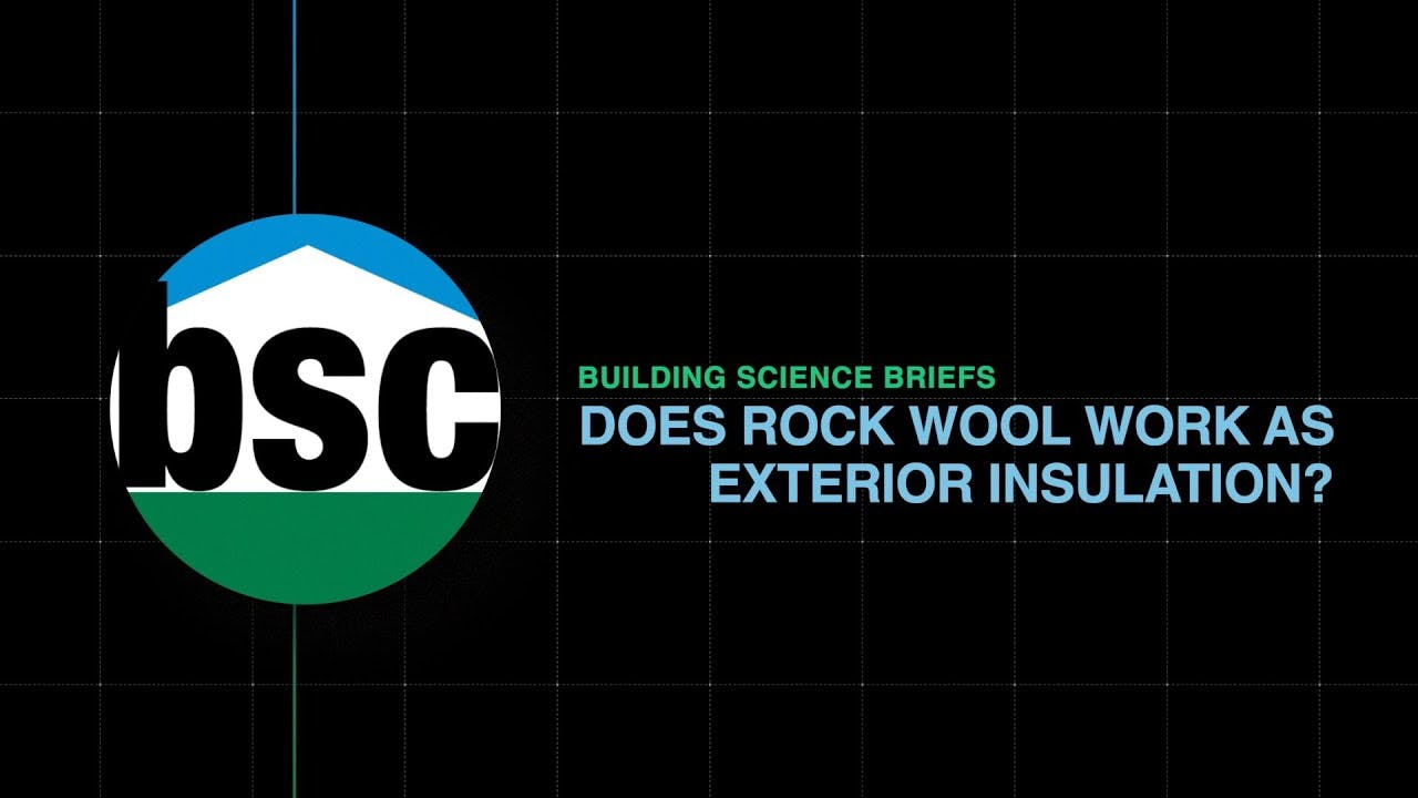 Can Rock Wool Be Used for Exterior Insulation?
