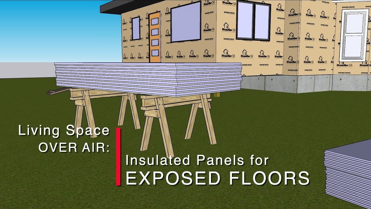 Insulate an Exposed Floor with Site-Built Insulated Panels