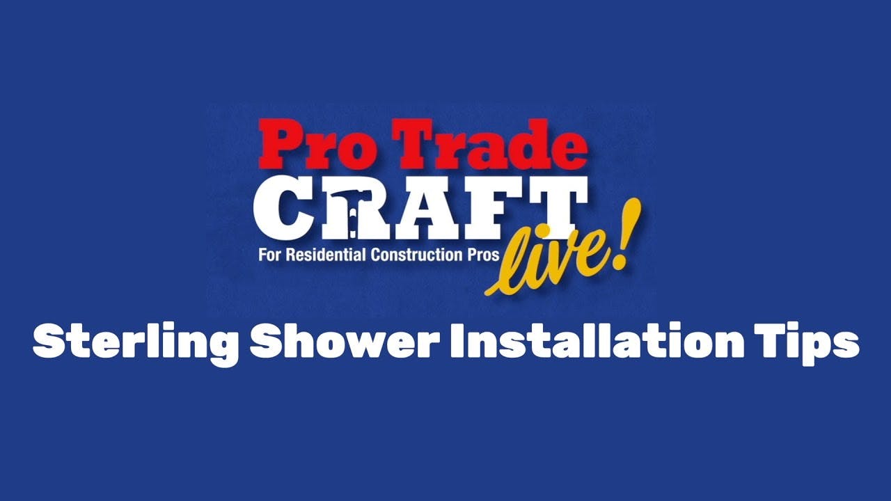 PTC at The Builders' Show: Install a 4-piece Sterling Shower (2025)
