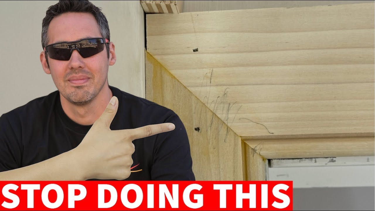 BAD DOOR CASING! I see this ALL THE TIME in new construction