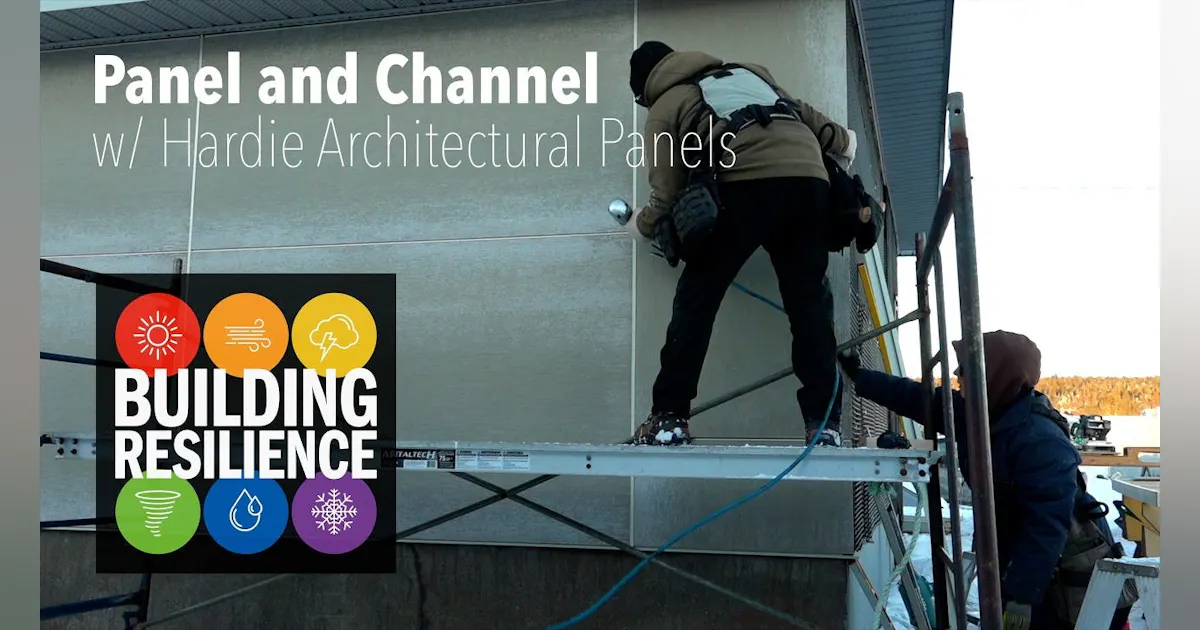 Panel And Channel Cladding Layout and Installation (Building Resilience ...