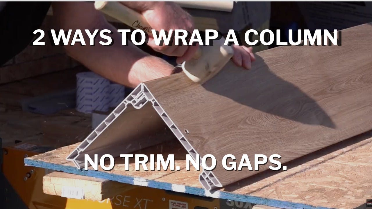 How to Install CamClad's Quick Click Column Wrap (10' PVC Column Guide)